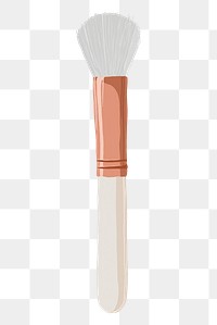 Makeup brush png sticker, transparent background