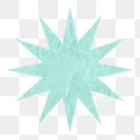 PNG Starburst, geometric shape element, transparent background