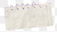 PNG White note paper, craft element, transparent background