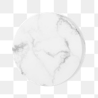 Marble cylinder shape png sticker, 3D element, transparent background