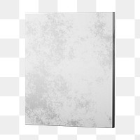 Rustic 3D rectangle png shape sticker, transparent background