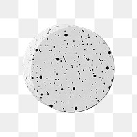 Terrazzo cylinder shape png sticker, 3D element, transparent background