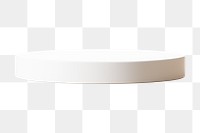 White podium png sticker, 3D product stand, transparent background