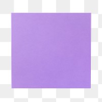 Purple square png shape sticker, 3D element on transparent background