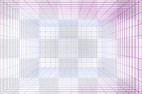 Futuristic grid png wall mockup, transparent design