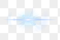 Blue flare png sticker, light effect on transparent background