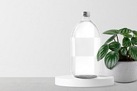 Water bottle png transparent mockup