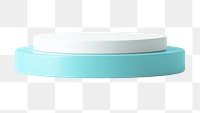 3D turquoise podium png sticker, product display, transparent background