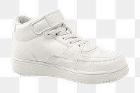 White sneakers png sticker, transparent background