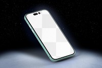 Smartphone screen png transparent mockup