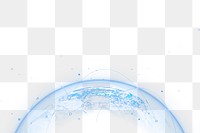 Global business border png, transparent background