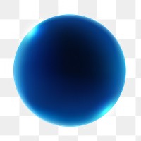 Dark blue circle png element, transparent background