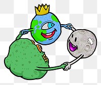 World peace cartoon  png sticker, transparent background