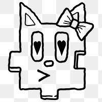 Heart-eyes dog cartoon png sticker, transparent background
