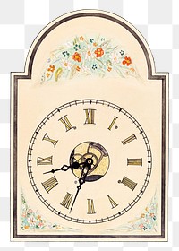 Clock png on transparent background, remixed by rawpixel
