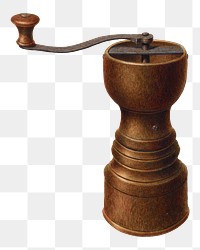 Coffee grinder png on transparent background, remixed by rawpixel