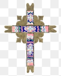 Cross png on transparent background, remixed by rawpixel