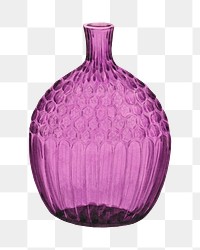 Vintage pink vase png sticker, remixed by rawpixel