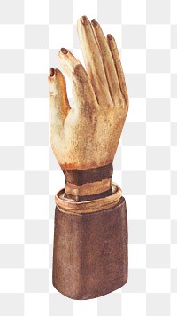 Hand sculpture png on transparent background, remixed by rawpixel