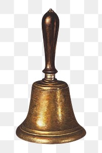 Bell  png on transparent background, remixed by rawpixel