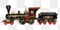 Toy train  png on transparent background, remixed by rawpixel