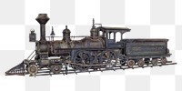 Train  png on transparent background, remixed by rawpixel