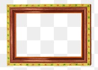 Picture frame png mockup on transparent background