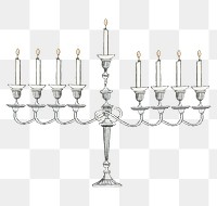 Candelabra png on transparent background, remixed by rawpixel