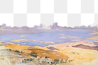 From Jerusalem png border, John Singer Sargent's artwork on transparent background, remixed by rawpixel