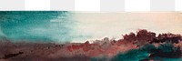 Breaking Storm png border, Winslow Homer's Coast of Maine illustration, transparent background, remixed by rawpixel