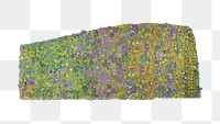 Gustav Klimt's flower png painting sticker, transparent background. Remastered by rawpixel.