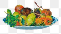 Png Fruits of the Midi sticker, Pierre-Auguste Renoir's vintage illustration, transparent background, remixed by rawpixel