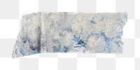 Monet's sky png washi tape sticker, transparent background. Famous art remixed by rawpixel.