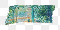 The Rowers&rsquo; Lunch png washi tape sticker, Pierre-Auguste Renoir's artwork, transparent background, remixed by rawpixel