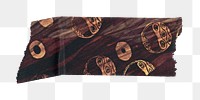 Washi tape png Gustav Klimt's Danae patterned sticker, transparent background, remixed by rawpixel