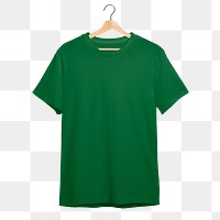 Green t-shirt  png sticker, fashion transparent background