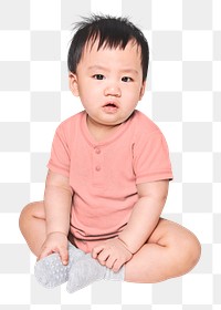 Baby romper png sticker, transparent background
