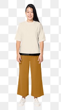 Loose slacks  png sticker, fashion transparent background