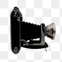 Analog camera png sticker, transparent background