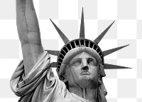 Statue of Liberty png sticker, transparent background