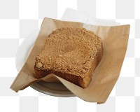 Toast breakfast png sticker, transparent background