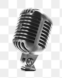 Condenser microphone png sticker, transparent background