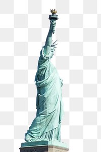 Statue of Liberty png sticker, transparent background