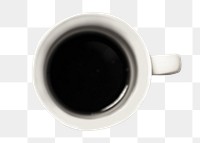 Hot coffee cup png sticker, transparent background