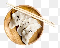 Dumplings png sticker, transparent background