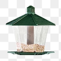 Bird feeder png, isolated object, transparent background