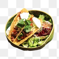 Tacos png collage element, transparent background