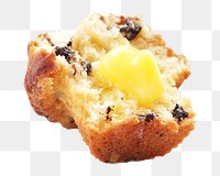 Muffin png collage element on transparent background