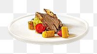 Steak png collage element, transparent background