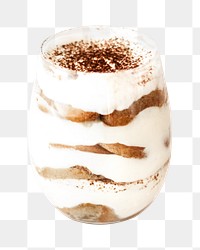 Tiramisu png collage element, transparent background